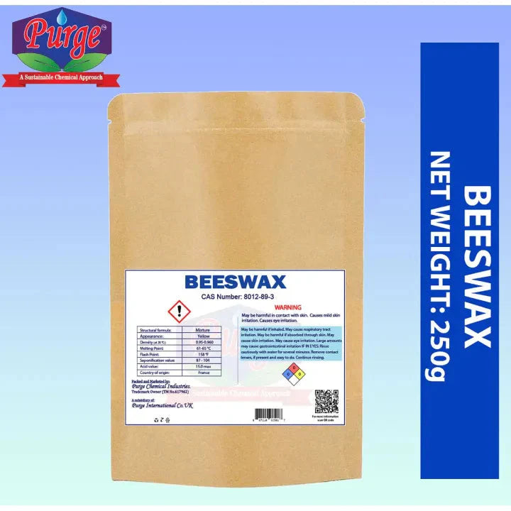 Purge Beeswax - Bar Form - Light Beeswax - Cosmetic Grade - Triple Filtered Beeswax Purge