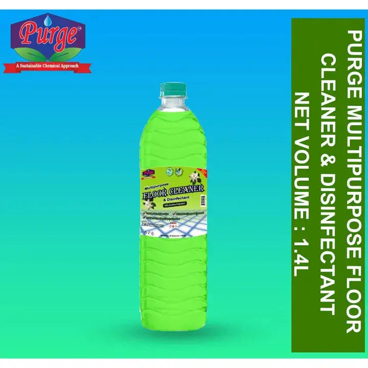 Purge Multipurpose Floor Cleaner & Disinfectant (Jasmine Fragrance) - Floor Cleaner - Multipurpose Disinfecting Surface Cleaning Liquid - Mopping Liquid Purge