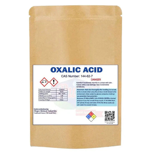Purge Oxalic Acid - Wood Bleach - Crab Acid - Rust Remover - Bleaching Agent - Cleaning Agent - Stain Lifter Purge