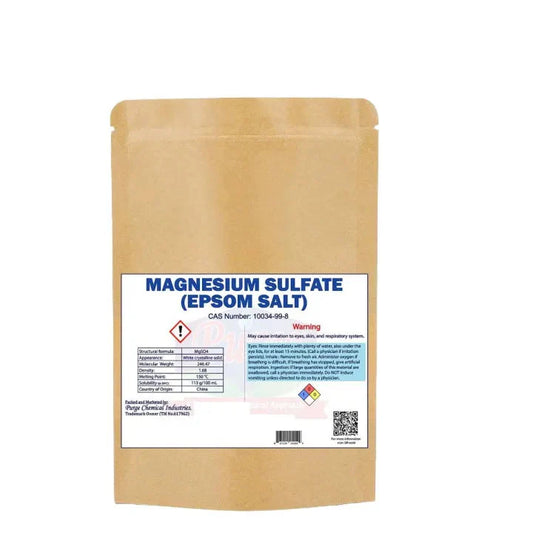 Purge Epsom Salt - Food Grade - Natural Fertilizer - Plant Growth - Bath Salt - For Muscle Relief - Relieves Aches - Bath - Foot & Refreshing Body Purge
