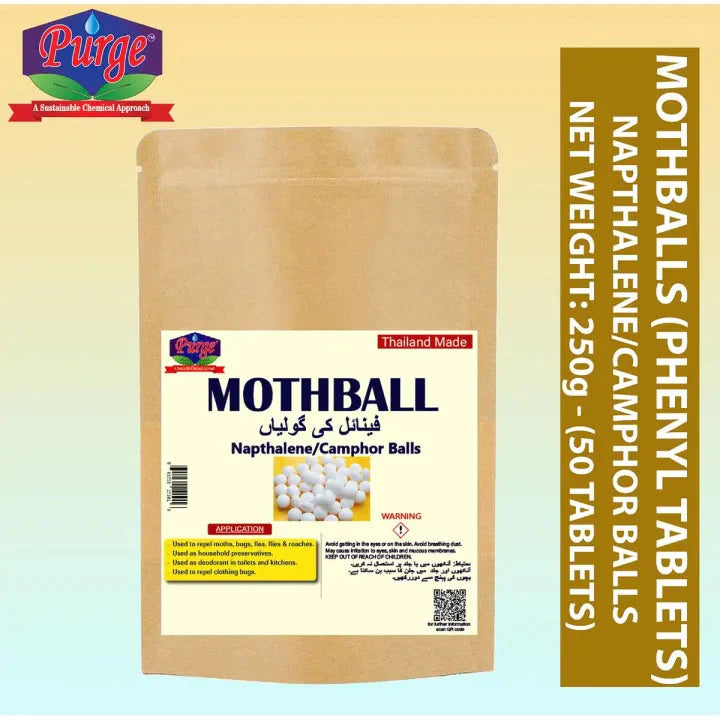 Purge Moth Balls - - Naphthalene Balls - - Phenyl Tablets - Camphor Tablets - Insects Repellent - Air Freshener - Repel Bugs, Moth, Flea, Flies And Ants Purge