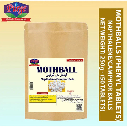 Purge Moth Balls - - Naphthalene Balls - - Phenyl Tablets - Camphor Tablets - Insects Repellent - Air Freshener - Repel Bugs, Moth, Flea, Flies And Ants Purge
