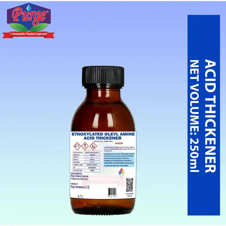 Purge Acid Thickener - Oleyl Amine Ethoxylate - For Manufacturing Acid Based Tiles And Toilet Cleaners - Non Ionic Surfactant Purge