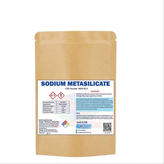Sodium Metasilicate - Water Glass - Laundry - Floor Cleaning - Insecticides - Fungicides -Antimicrobial Purge