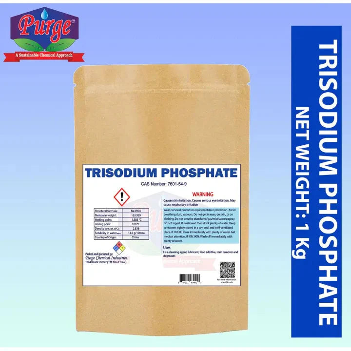 Purge Tri-Sodium Phosphate - Tsp - All Purpose Cleaner - Powerful Degreaser, Grease, Grime, Clearing Oil Stains - Trisodium Phosphate Purge