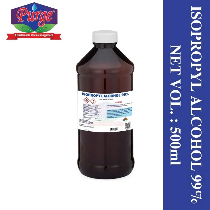 Purge Isopropyl Alcohol 99% - Isopropanol (Ipa) - Disinfectant - Medical Grade - For Cleaning Electronics, Art And Craft, Painting - Ipa 99% Purge