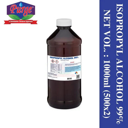 Purge Isopropyl Alcohol 99% - Isopropanol (Ipa) - Disinfectant - Medical Grade - For Cleaning Electronics, Art And Craft, Painting - Ipa 99% Purge