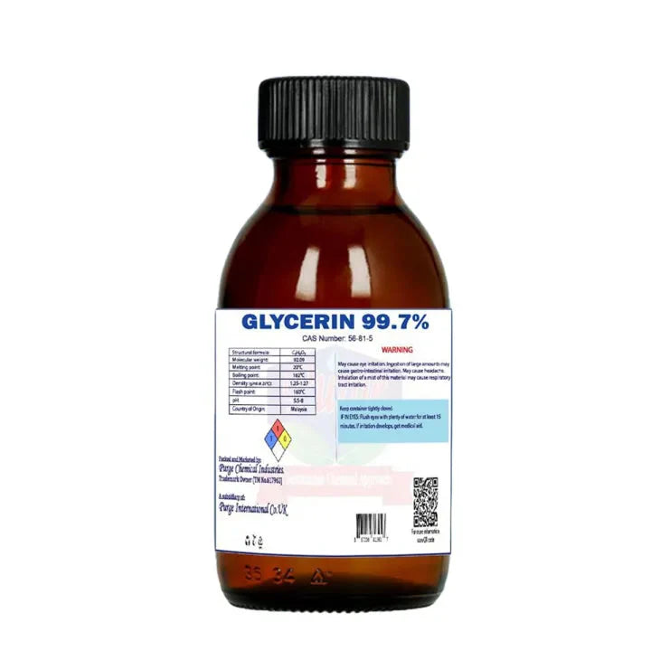 Vegetable Glycerin 99.7% - - Pure Food Grade - Humectant - Non Gmo - Sustainable Palm Based - Moisturizer - Cosmetic Grade Purge