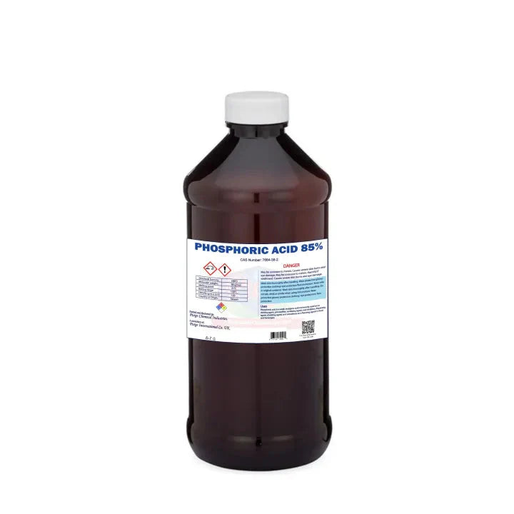 Phosphoric Acid 85% - - Technical Grade- Orthophosphoric Acid - Rust Remover - Phosphate Fertilizer - Rust Convertor Purge