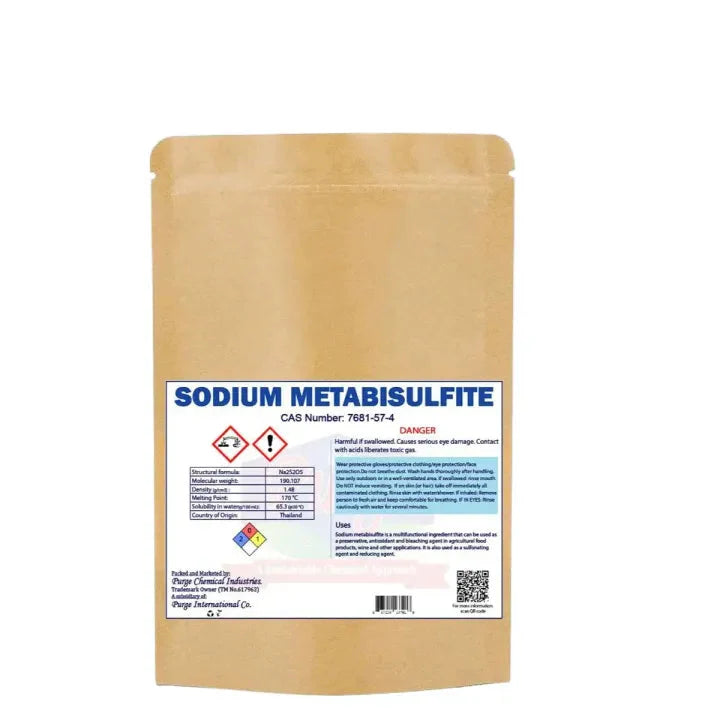 Sodium Metabisulfite - Smbs Powder - Gold Recovery Reagent - Food Grade - Photo Grade 99.4% Purity - Sodium Pyrosulfite - Sodium Disulfite - White Solid Crystals - Dechlorinator- Antichlorine - Water Conditioner - Made In Germany Purge