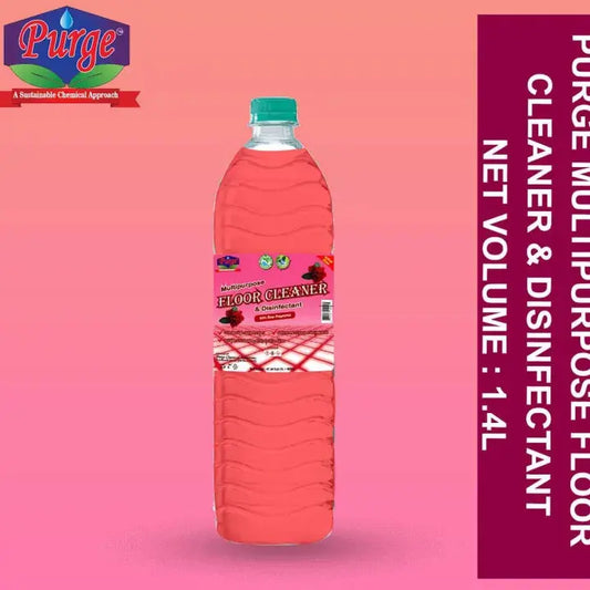 Purge Multipurpose Floor Cleaner & Disinfectant (Rose Fragrance) - Floor Cleaner - Multipurpose Disinfecting Surface Cleaning Liquid - Mopping Liquid Purge