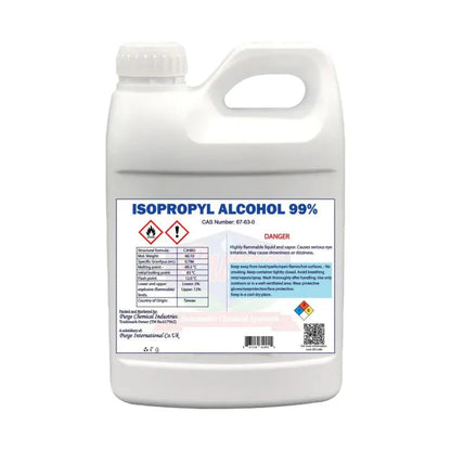 Purge Isopropyl Alcohol 99% - Isopropanol (Ipa) - Disinfectant - Medical Grade - For Cleaning Electronics, Art And Craft, Painting - Ipa 99% Purge