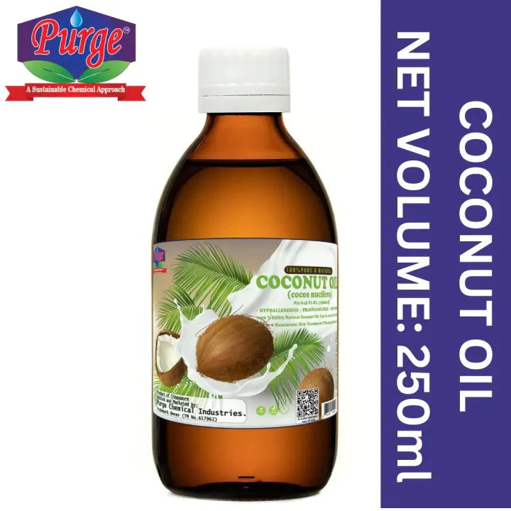 Purge 100% Pure & Natural Coconut Oil | Cooking | Moisturizer | Hair Treatment | Makeup Removal Purge